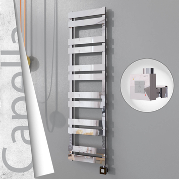 Radiva - Capella Elektrikli Paslanmaz Çelik Havlupan 400x1530 Ayna Polisaj (KTX1 Termostat) 600W