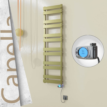 Radiva - Capella Elektrikli Paslanmaz Çelik Havlupan 400x1530 Ayna Polisaj (Musa Termostat) 600W