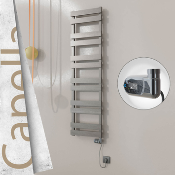 Radiva - Capella Elektrikli Paslanmaz Çelik Havlupan 400x1530 Ayna Polisaj (On/Off Düğmeli) 600W