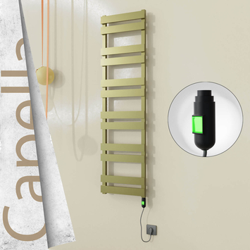 Radiva - Capella Elektrikli Paslanmaz Çelik Havlupan 400x1530 Ayna Polisaj (Thesis Termostat) 600W