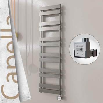 Radiva - Capella Elektrikli Paslanmaz Çelik Havlupan 400x1530 Satin Polisaj (KTX3 Termostat) 600W
