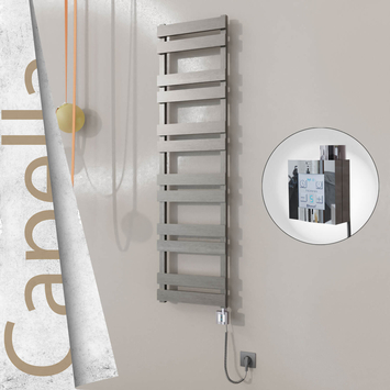 Radiva - Capella Elektrikli Paslanmaz Çelik Havlupan 400x1530 Satin Polisaj (KTX4 Termostat) 600W Spiral Kablolu