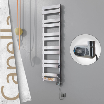 Radiva - Capella Elektrikli Paslanmaz Çelik Havlupan 400x1530 Satin Polisaj (On/Off Düğmeli) 600W