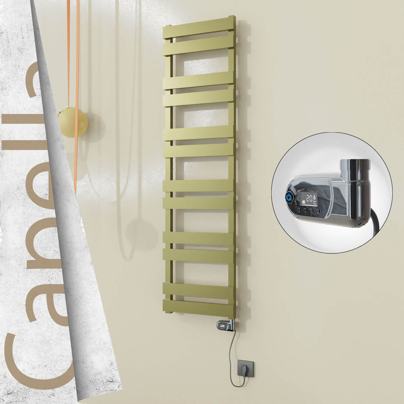 CAPELLA Elektrikli Paslanmaz Çelik Havlupan 400x1530 Satin Polisaj (Thesis Termostat) 600W