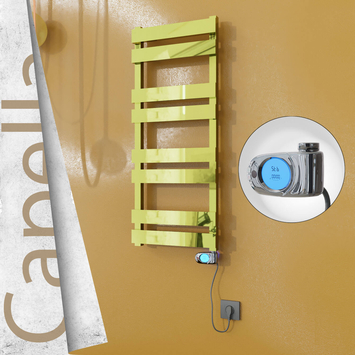 - CAPELLA Elektrikli Paslanmaz Çelik Havlupan 400x990 Altın (Musa Termostat) 300W  - CAPELLA Elektrikli Paslanmaz Çelik Havlupan 400x990 Altın (Musa Termostat) 300W