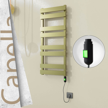 Radiva - Capella Elektrikli Paslanmaz Çelik Havlupan 400x990 Ayna Polisaj (Thesis Termostat) 300W