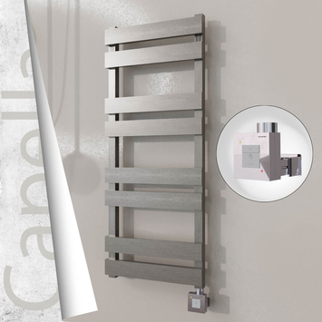 Radiva - Capella Elektrikli Paslanmaz Çelik Havlupan 400x990 Satin Polisaj (KTX1 Termostat) 300W