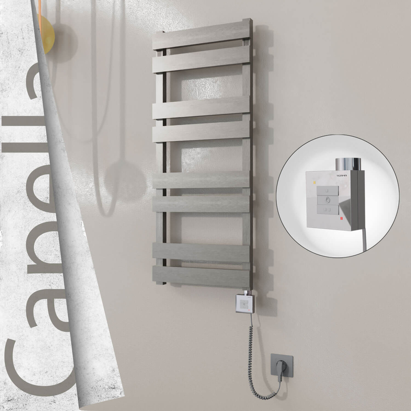 CAPELLA Elektrikli Paslanmaz Çelik Havlupan 400x990 Satin Polisaj (KTX1 Termostat) 300W Spiral Kablolu