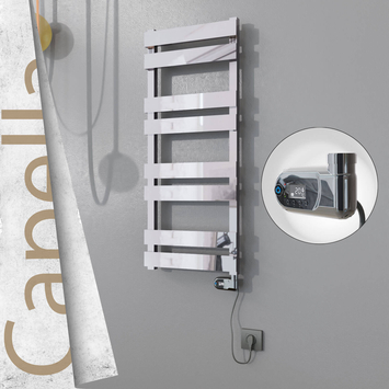 Radiva - Capella Elektrikli Paslanmaz Çelik Havlupan 400x990 Satin Polisaj (On/Off Düğmeli) 300W