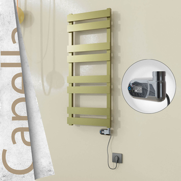 Radiva - Capella Elektrikli Paslanmaz Çelik Havlupan 400x990 Satin Polisaj (Thesis Termostat) 300W