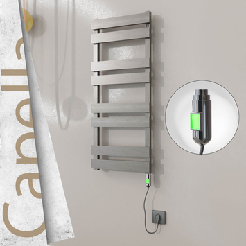 Radiva - Capella Elektrikli Paslanmaz Çelik Havlupan 400x990 Satine Altın (Thesis Termostat) 300W