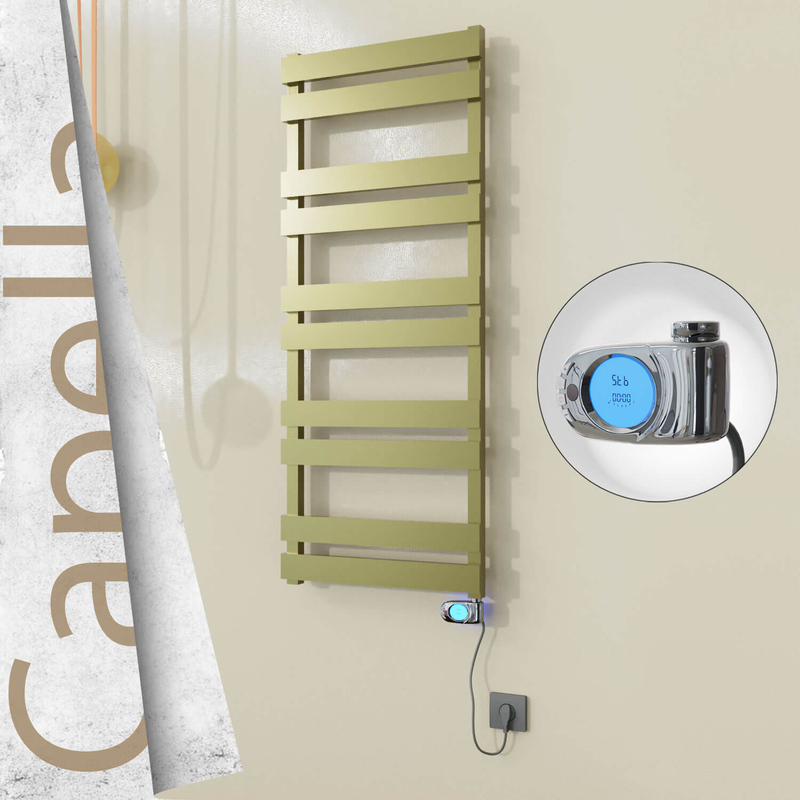 CAPELLA Elektrikli Paslanmaz Çelik Havlupan 500x1260 Ayna Polisaj (Musa Termostat) 600W