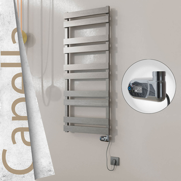 Radiva - Capella Elektrikli Paslanmaz Çelik Havlupan 500x1260 Ayna Polisaj (On/Off Düğmeli) 600W