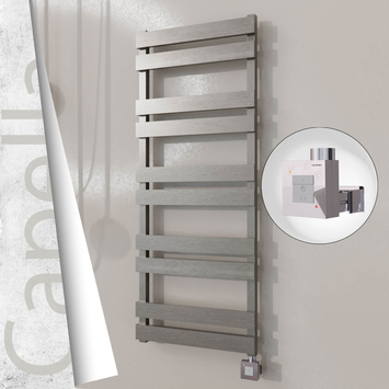 Radiva - Capella Elektrikli Paslanmaz Çelik Havlupan 500x1260 Satin Polisaj (KTX1 Termostat) 600W
