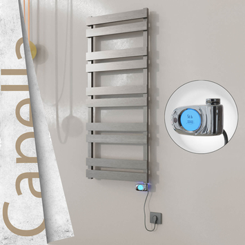 Radiva - Capella Elektrikli Paslanmaz Çelik Havlupan 500x1260 Satin Polisaj (Musa Termostat) 600W