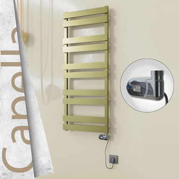 Radiva - Capella Elektrikli Paslanmaz Çelik Havlupan 500x1260 Satin Polisaj (Thesis Termostat) 600W