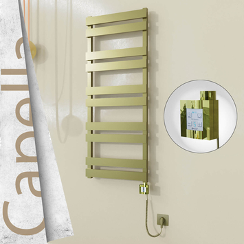 - CAPELLA Elektrikli Paslanmaz Çelik Havlupan 500x1260 Satine Altın (KTX4 Termostat) 600W Spiral Kablolu  - CAPELLA Elektrikli Paslanmaz Çelik Havlupan 500x1260 Satine Altın (KTX4 Termostat) 600W Spiral Kablolu