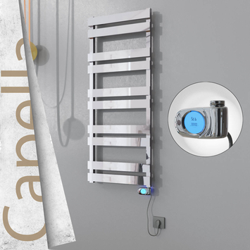Radiva - Capella Elektrikli Paslanmaz Çelik Havlupan 500x1260 Satine Altın (Musa Termostat) 600W