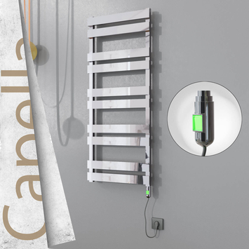 Radiva - Capella Elektrikli Paslanmaz Çelik Havlupan 500x1260 Satine Altın (On/Off Düğmeli) 600W