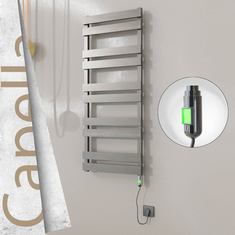 CAPELLA Elektrikli Paslanmaz Çelik Havlupan 500x1260 Satine Altın (Thesis Termostat) 600W
