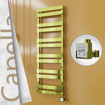 Radiva - Capella Elektrikli Paslanmaz Çelik Havlupan 500x1530 Altın (KTX3 Termostat) 600W
