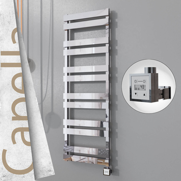 Radiva - Capella Elektrikli Paslanmaz Çelik Havlupan 500x1530 Ayna Polisaj (KTX3 Termostat) 600W