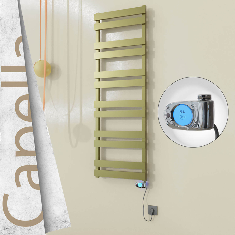 CAPELLA Elektrikli Paslanmaz Çelik Havlupan 500x1530 Ayna Polisaj (Musa Termostat) 600W