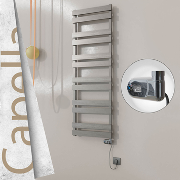 Radiva - Capella Elektrikli Paslanmaz Çelik Havlupan 500x1530 Ayna Polisaj (On/Off Düğmeli) 600W