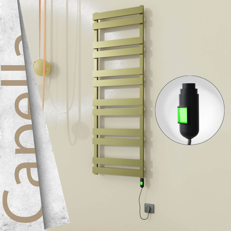 CAPELLA Elektrikli Paslanmaz Çelik Havlupan 500x1530 Ayna Polisaj (Thesis Termostat) 600W