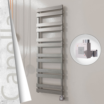 Radiva - Capella Elektrikli Paslanmaz Çelik Havlupan 500x1530 Satin Polisaj (KTX1 Termostat) 600W