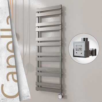 Radiva - Capella Elektrikli Paslanmaz Çelik Havlupan 500x1530 Satin Polisaj (KTX3 Termostat) 600W