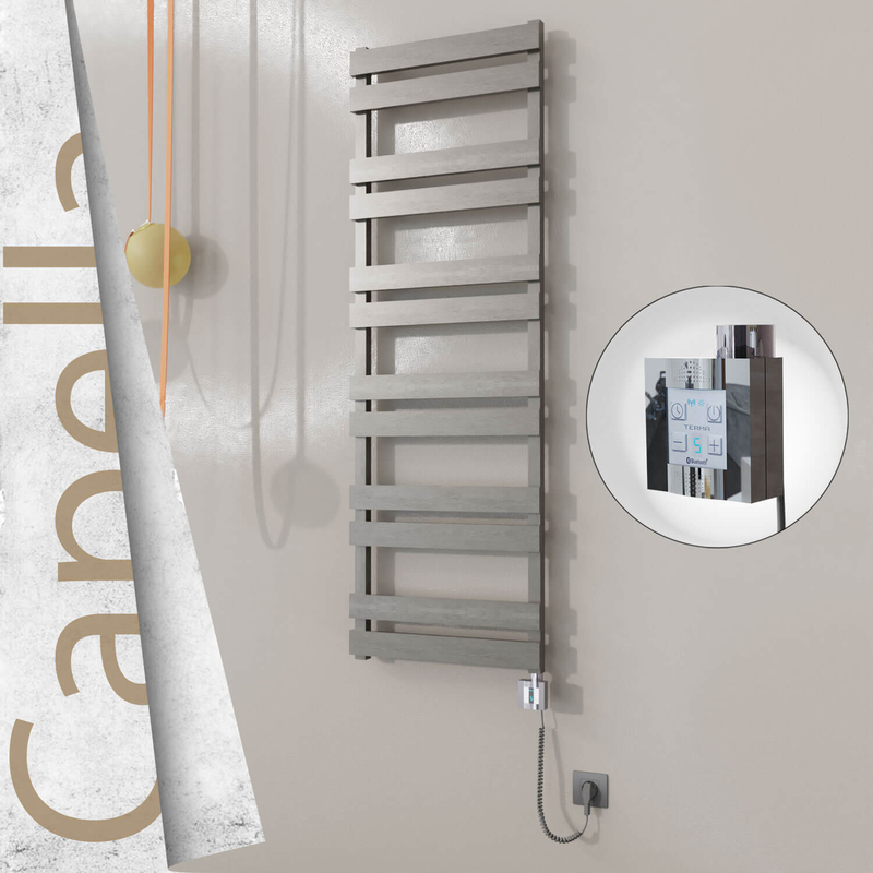 CAPELLA Elektrikli Paslanmaz Çelik Havlupan 500x1530 Satin Polisaj (KTX4 Termostat) 600W Spiral Kablolu