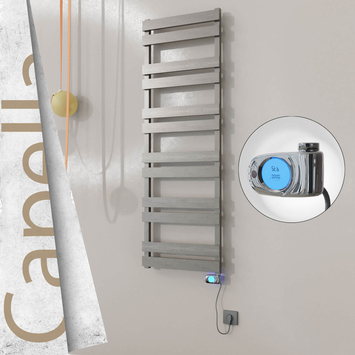 Radiva - Capella Elektrikli Paslanmaz Çelik Havlupan 500x1530 Satin Polisaj (Musa Termostat) 600W
