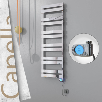 Radiva - Capella Elektrikli Paslanmaz Çelik Havlupan 500x1530 Satine Altın (Musa Termostat) 600W
