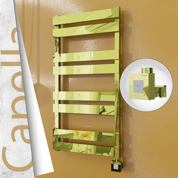 Radiva - Capella Elektrikli Paslanmaz Çelik Havlupan 500x990 Altın (KTX1 Termostat) 300W