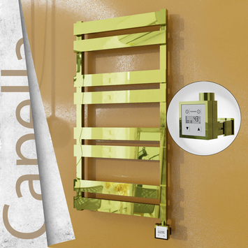 Radiva - Capella Elektrikli Paslanmaz Çelik Havlupan 500x990 Altın (KTX3 Termostat) 300W