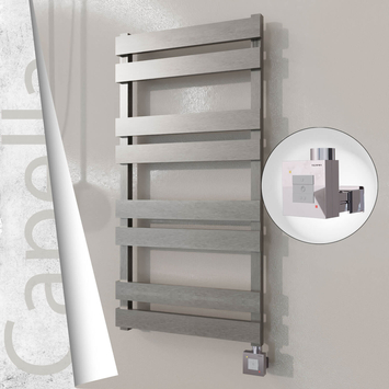 Radiva - Capella Elektrikli Paslanmaz Çelik Havlupan 500x990 Satin Polisaj (KTX1 Termostat) 300W