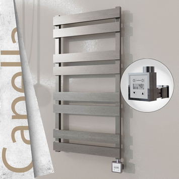 Radiva - Capella Elektrikli Paslanmaz Çelik Havlupan 500x990 Satin Polisaj (KTX3 Termostat) 300W
