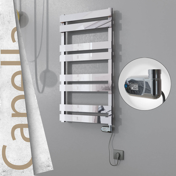 Radiva - Capella Elektrikli Paslanmaz Çelik Havlupan 500x990 Satin Polisaj (On/Off Düğmeli) 300W