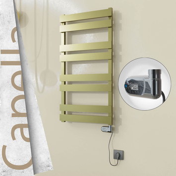 Radiva - Capella Elektrikli Paslanmaz Çelik Havlupan 500x990 Satin Polisaj (Thesis Termostat) 300W
