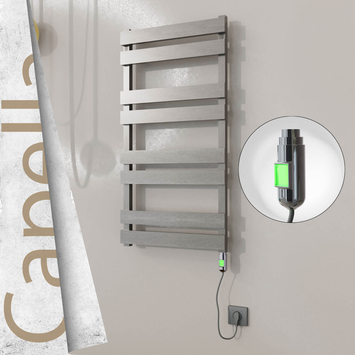 Radiva - Capella Elektrikli Paslanmaz Çelik Havlupan 500x990 Satine Altın (Thesis Termostat) 300W