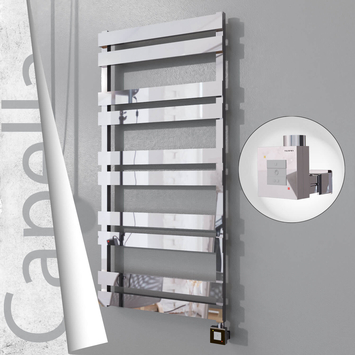 Radiva - Capella Elektrikli Paslanmaz Çelik Havlupan 600x1260 Ayna Polisaj (KTX1 Termostat) 600W