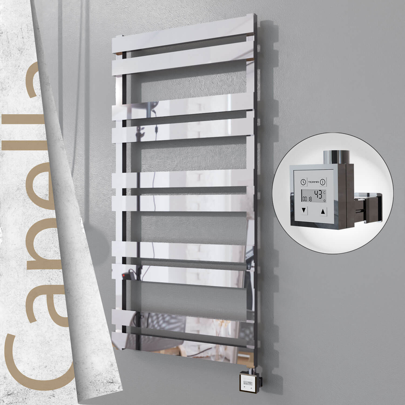 CAPELLA Elektrikli Paslanmaz Çelik Havlupan 600x1260 Ayna Polisaj (KTX3 Termostat) 600W