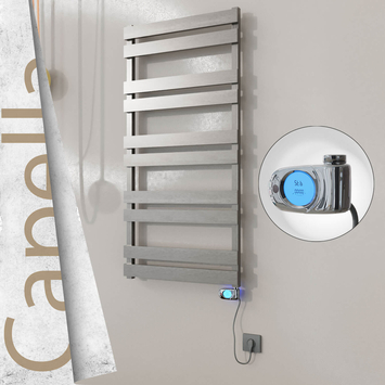 Radiva - Capella Elektrikli Paslanmaz Çelik Havlupan 600x1260 Satin Polisaj (Musa Termostat) 600W