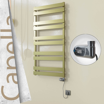 Radiva - Capella Elektrikli Paslanmaz Çelik Havlupan 600x1260 Satin Polisaj (Thesis Termostat) 600W
