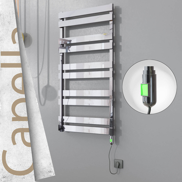 Radiva - Capella Elektrikli Paslanmaz Çelik Havlupan 600x1260 Satine Altın (On/Off Düğmeli) 600W