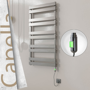 Radiva - Capella Elektrikli Paslanmaz Çelik Havlupan 600x1260 Satine Altın (Thesis Termostat) 600W