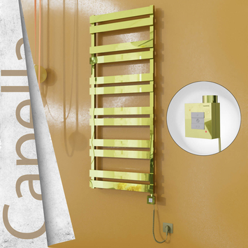 - CAPELLA Elektrikli Paslanmaz Çelik Havlupan 600x1530 Altın (KTX1 Termostat) 600W Spiral Kablolu  - CAPELLA Elektrikli Paslanmaz Çelik Havlupan 600x1530 Altın (KTX1 Termostat) 600W Spiral Kablolu