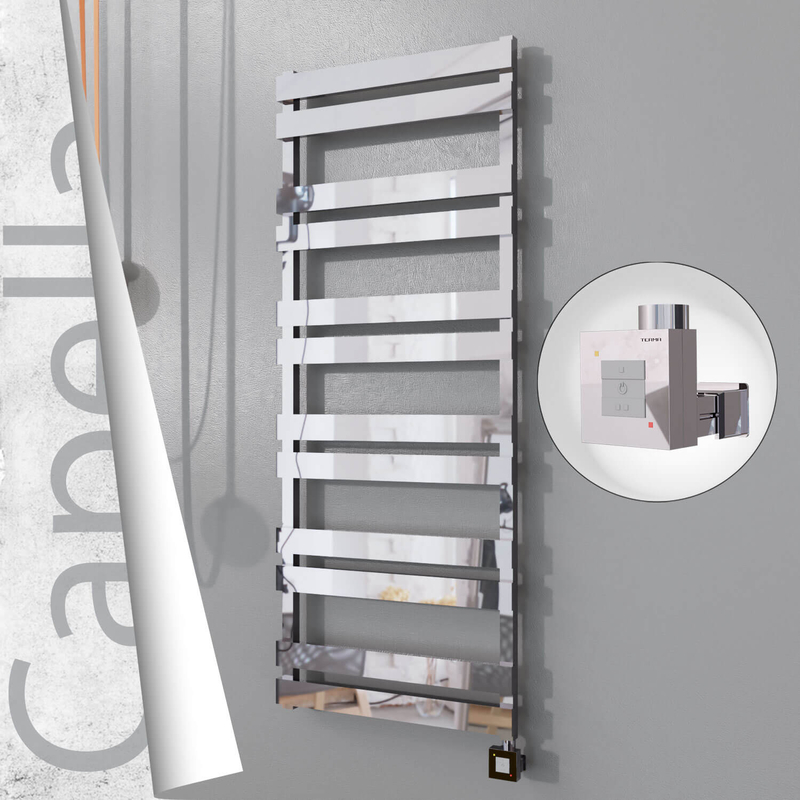 CAPELLA Elektrikli Paslanmaz Çelik Havlupan 600x1530 Ayna Polisaj (KTX1 Termostat) 600W
