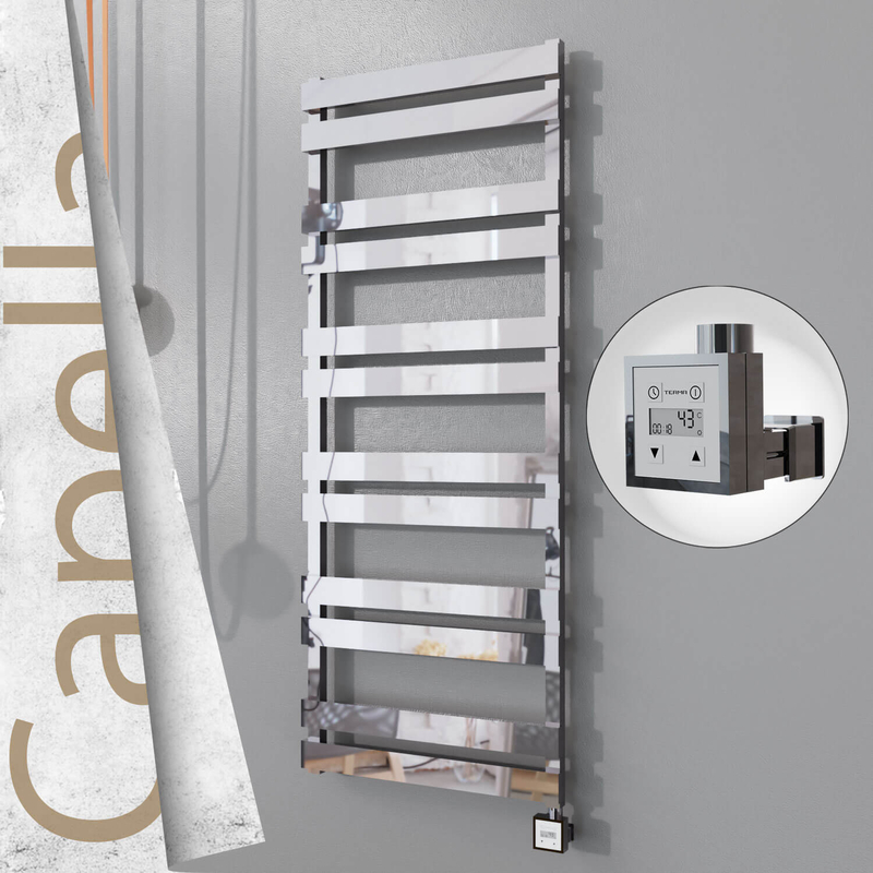 CAPELLA Elektrikli Paslanmaz Çelik Havlupan 600x1530 Ayna Polisaj (KTX3 Termostat) 600W